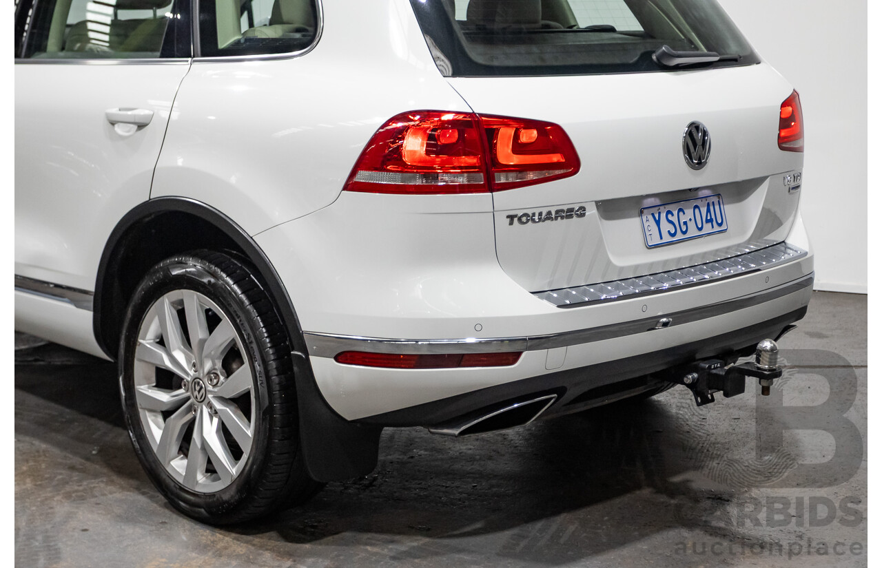 4/2015 Volkswagen Touareg V6 TDI (AWD) 7P MY15 4d Wagon Pure White Tubro Diesel 3.0L