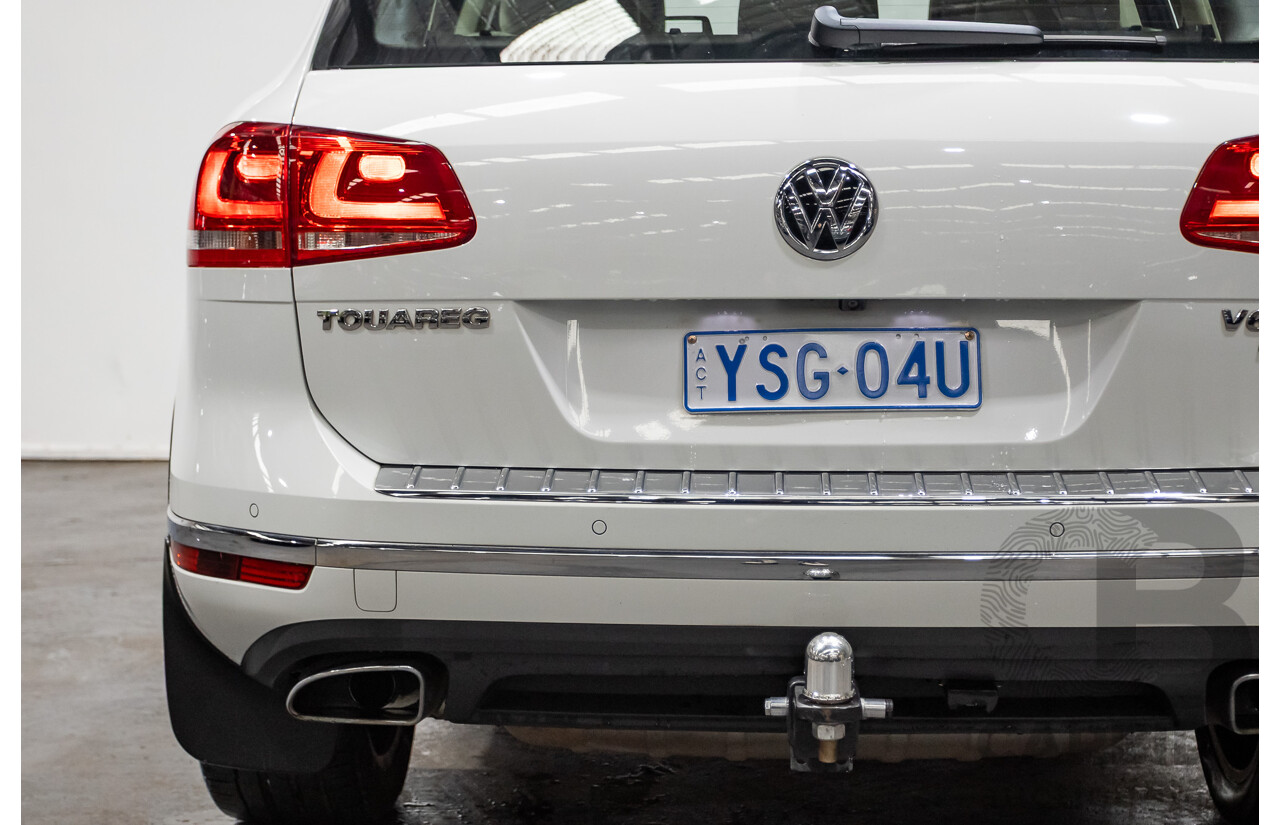 4/2015 Volkswagen Touareg V6 TDI (AWD) 7P MY15 4d Wagon Pure White Tubro Diesel 3.0L
