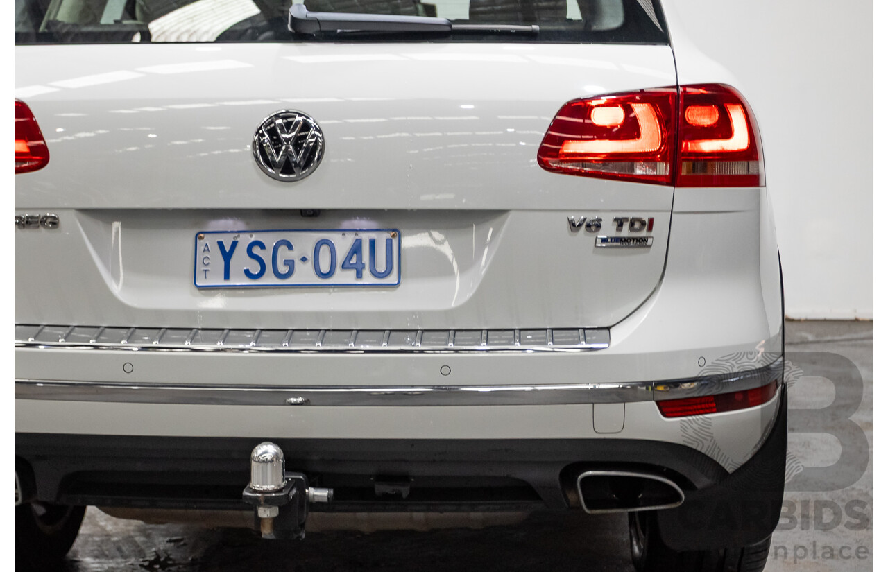 4/2015 Volkswagen Touareg V6 TDI (AWD) 7P MY15 4d Wagon Pure White Tubro Diesel 3.0L