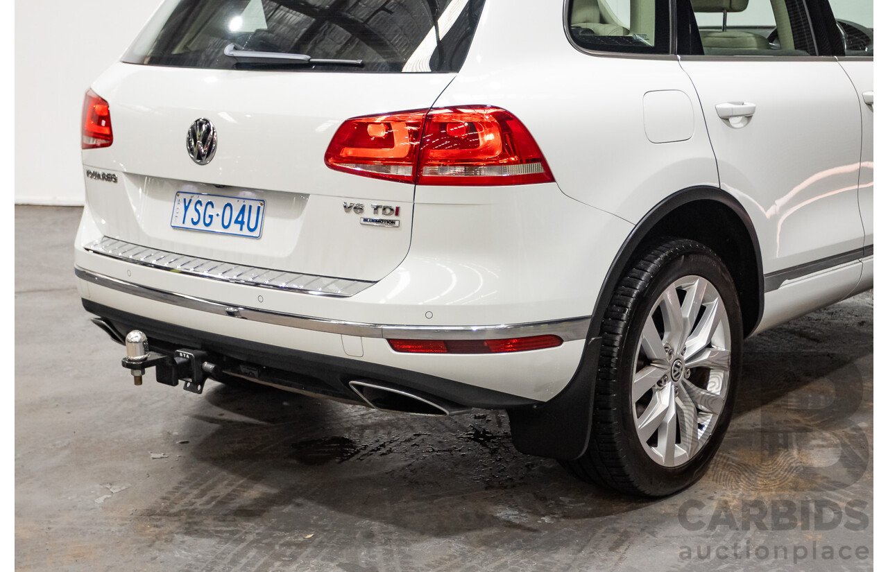 4/2015 Volkswagen Touareg V6 TDI (AWD) 7P MY15 4d Wagon Pure White Tubro Diesel 3.0L