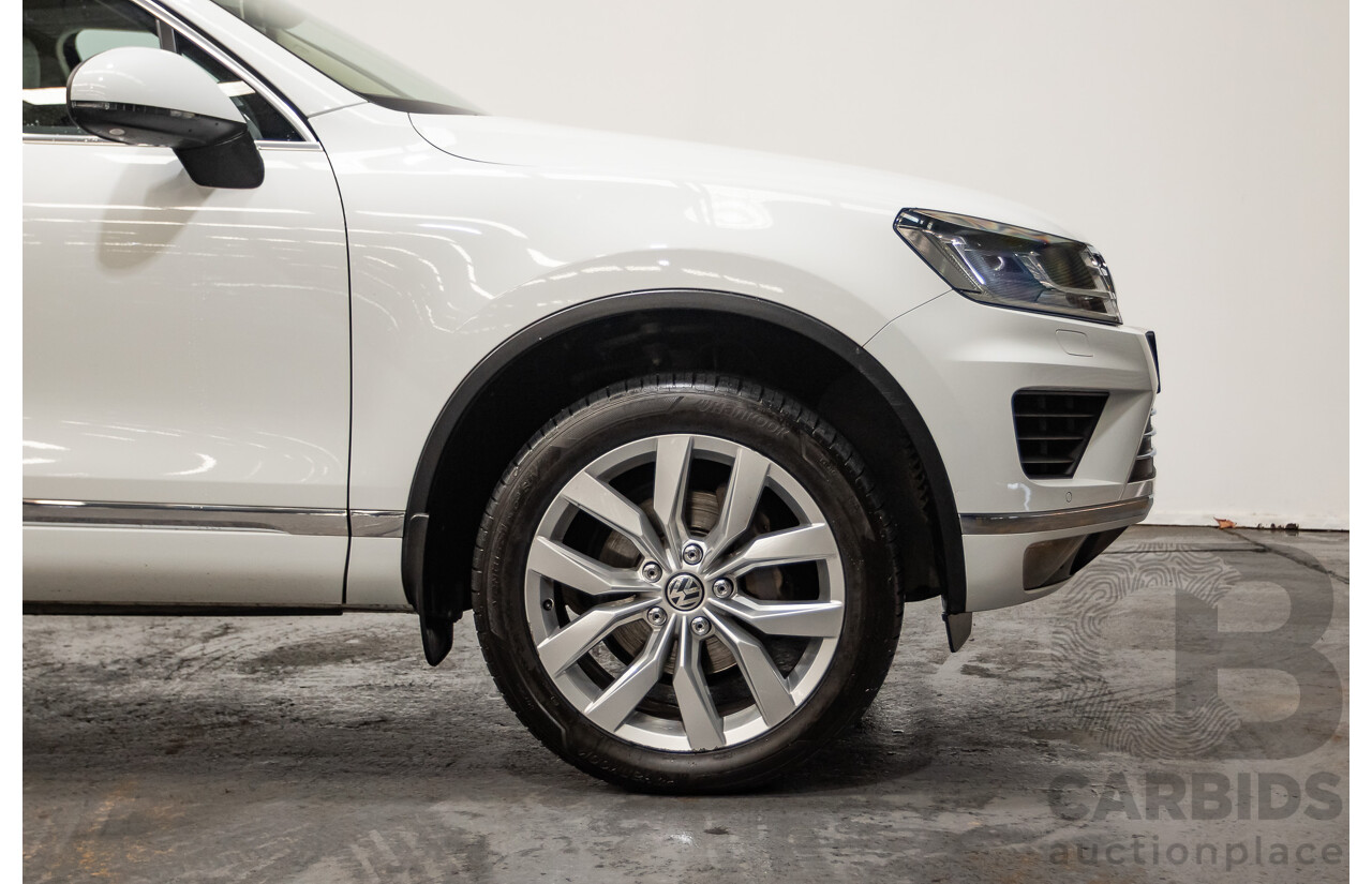 4/2015 Volkswagen Touareg V6 TDI (AWD) 7P MY15 4d Wagon Pure White Tubro Diesel 3.0L