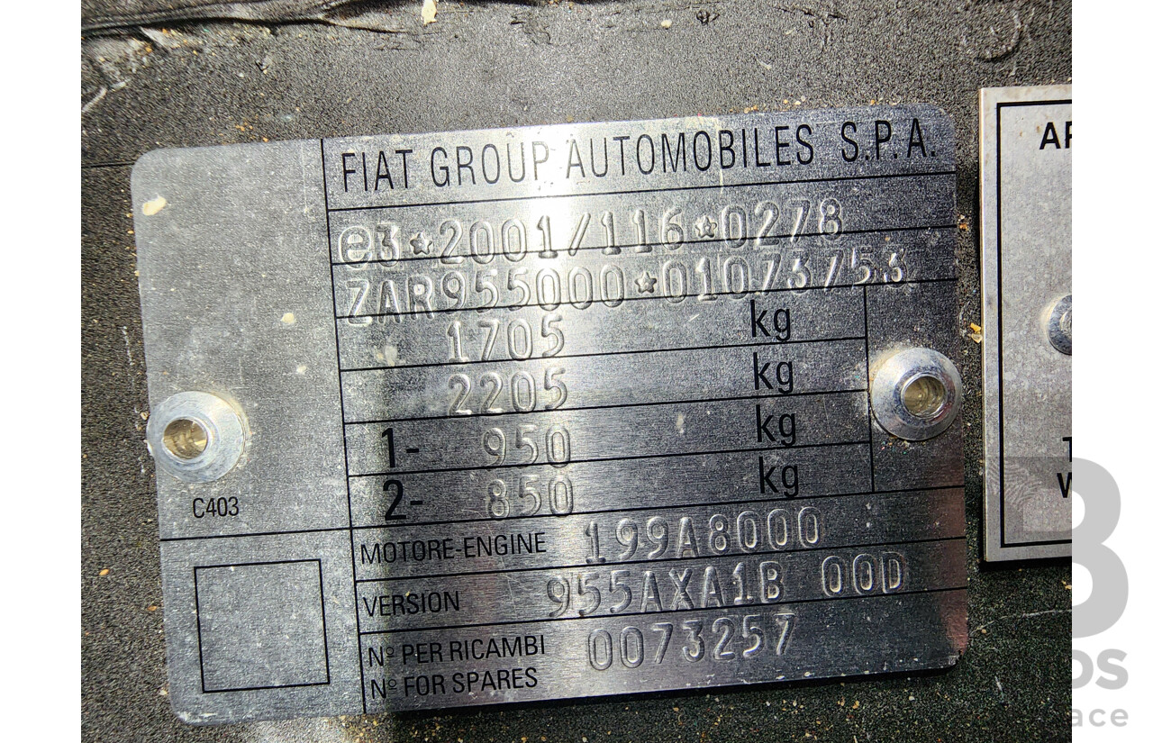 3/2010 Alfa Romeo Mito Sport  3d Hatchback Black 1.4L