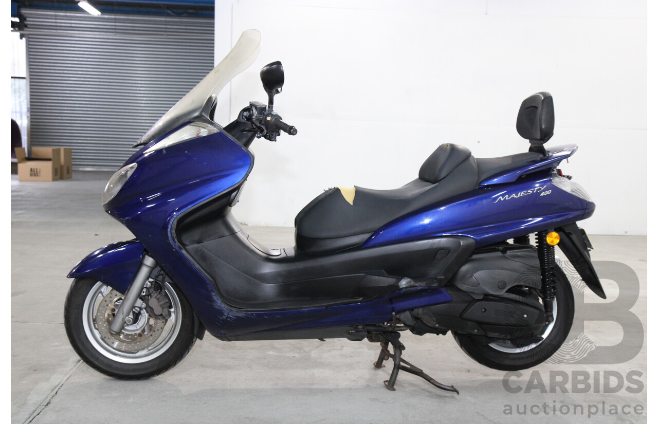 4/2004 Yamaha Majesty YP400 Scooter Automatic Moon Shadow Blue 400cc