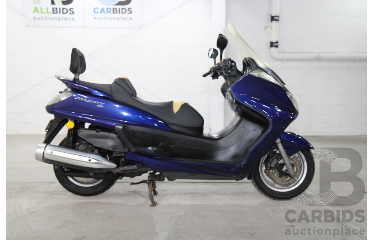 4/2004 Yamaha Majesty YP400 Scooter Automatic Moon Shadow Blue 400cc