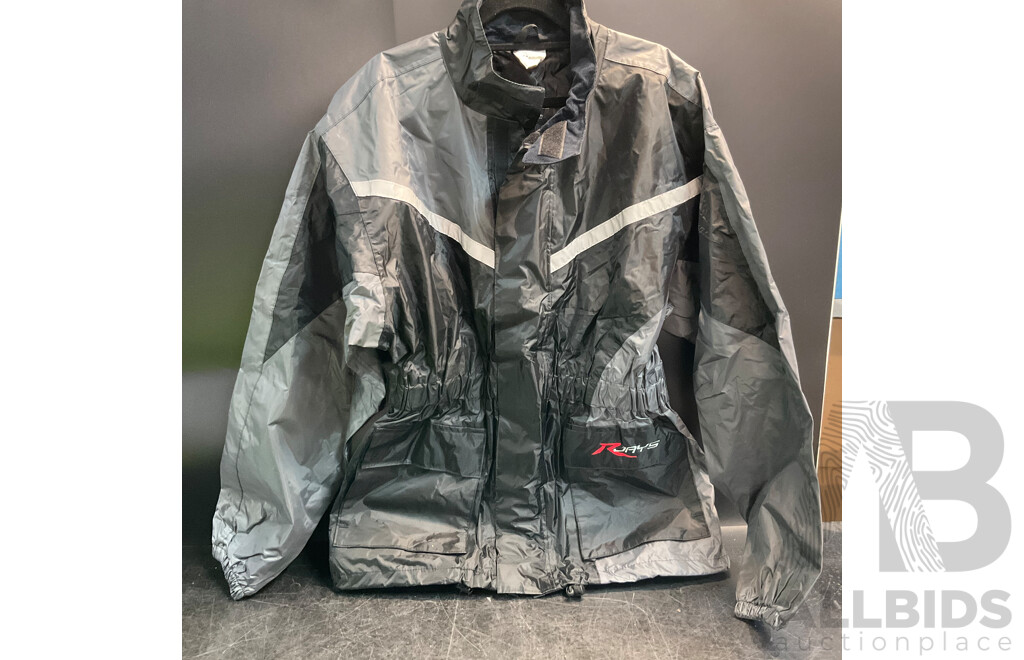 RJAYS Jacket & DRIRIDER Waterproof Rain Suit - Size XS - Lot of 2