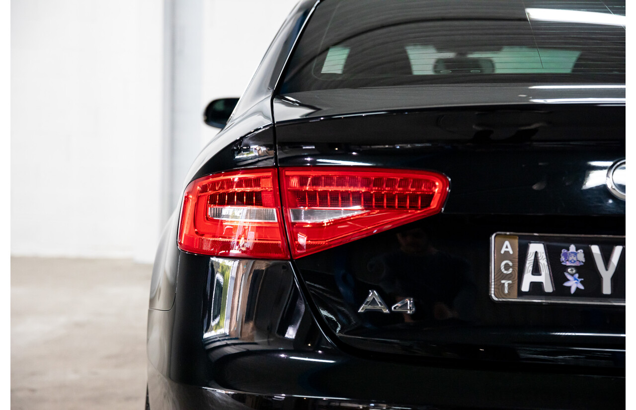 7/2015 Audi A4 2.0 TFSI Ambition Quattro B8 (8K) MY15 4d Sedan Mythos Black Metallic Turbo 2.0L