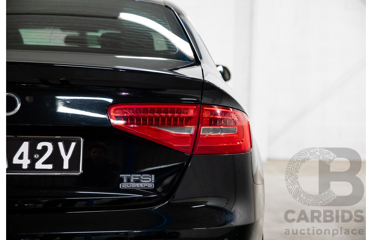 7/2015 Audi A4 2.0 TFSI Ambition Quattro B8 (8K) MY15 4d Sedan Mythos Black Metallic Turbo 2.0L