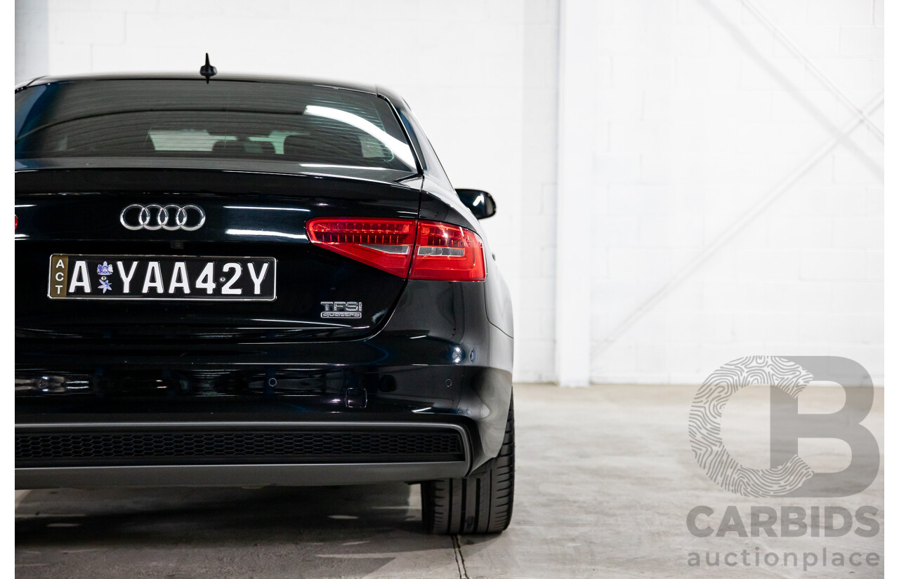 7/2015 Audi A4 2.0 TFSI Ambition Quattro B8 (8K) MY15 4d Sedan Mythos Black Metallic Turbo 2.0L