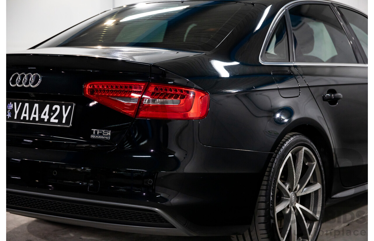 7/2015 Audi A4 2.0 TFSI Ambition Quattro B8 (8K) MY15 4d Sedan Mythos Black Metallic Turbo 2.0L