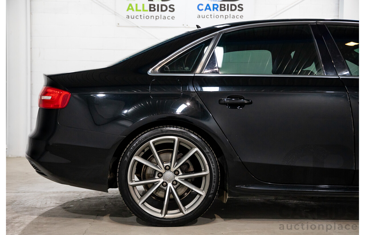 7/2015 Audi A4 2.0 TFSI Ambition Quattro B8 (8K) MY15 4d Sedan Mythos Black Metallic Turbo 2.0L