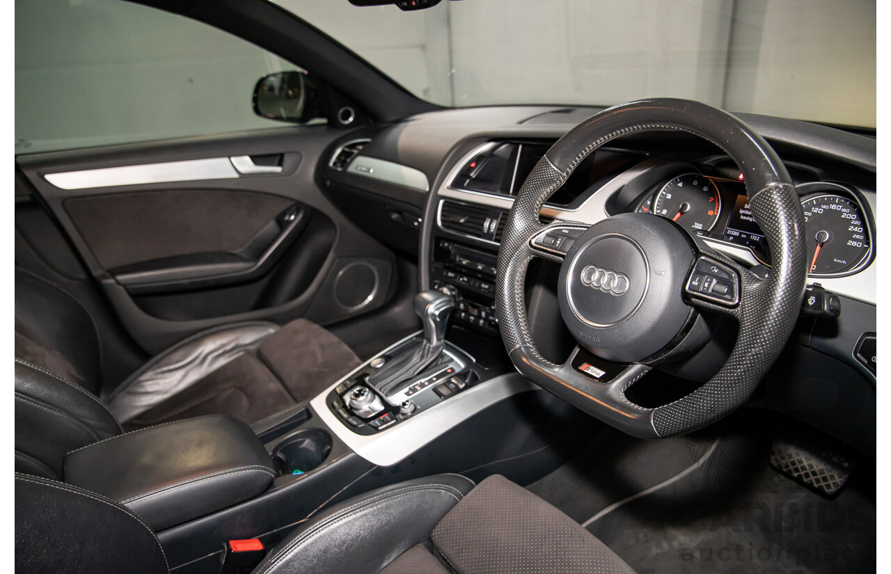 7/2015 Audi A4 2.0 TFSI Ambition Quattro B8 (8K) MY15 4d Sedan Mythos Black Metallic Turbo 2.0L