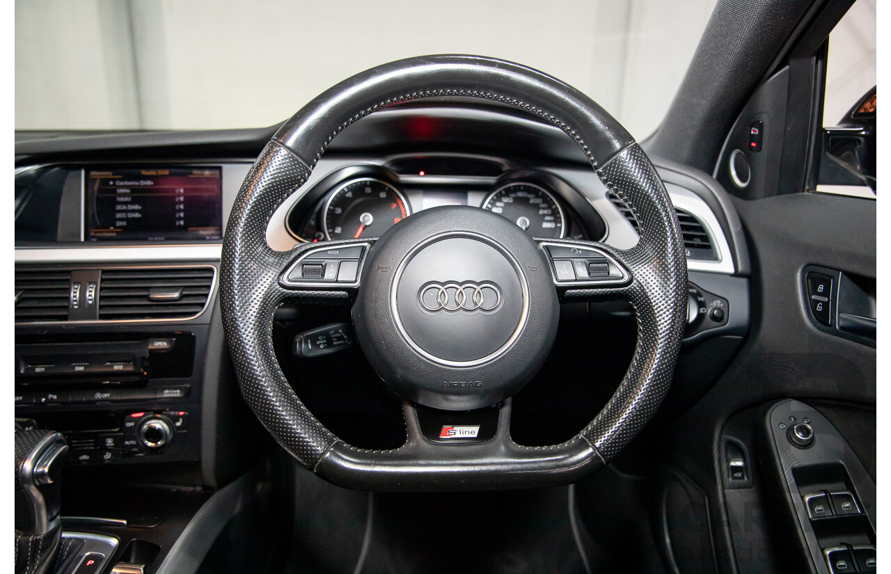 7/2015 Audi A4 2.0 TFSI Ambition Quattro B8 (8K) MY15 4d Sedan Mythos Black Metallic Turbo 2.0L