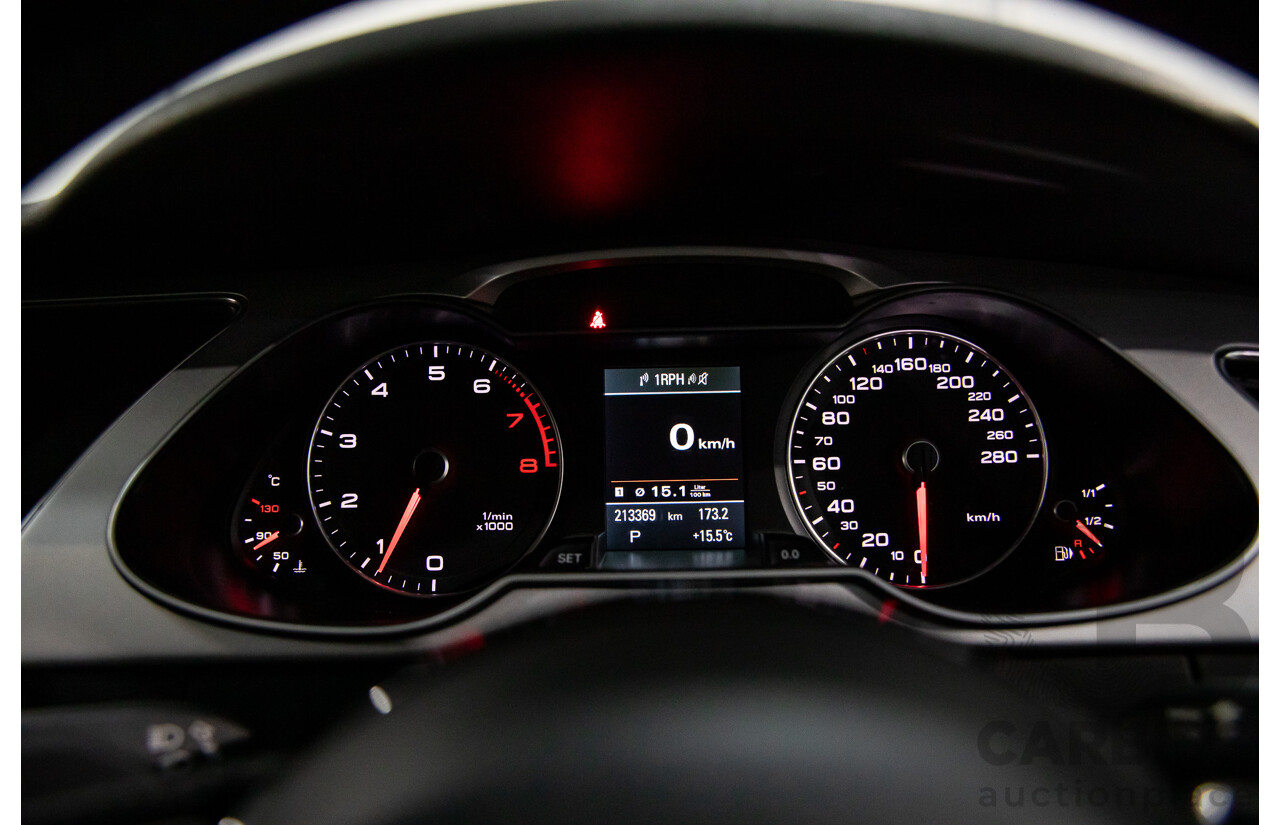 7/2015 Audi A4 2.0 TFSI Ambition Quattro B8 (8K) MY15 4d Sedan Mythos Black Metallic Turbo 2.0L