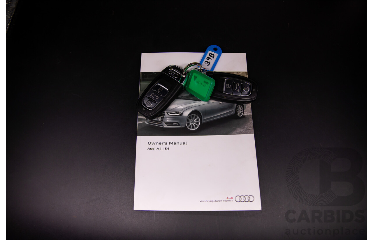 7/2015 Audi A4 2.0 TFSI Ambition Quattro B8 (8K) MY15 4d Sedan Mythos Black Metallic Turbo 2.0L