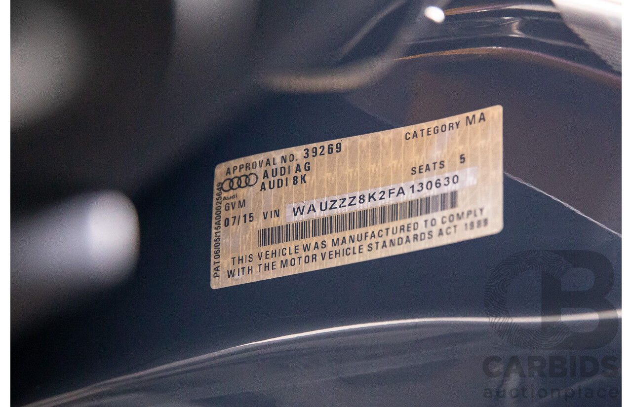 7/2015 Audi A4 2.0 TFSI Ambition Quattro B8 (8K) MY15 4d Sedan Mythos Black Metallic Turbo 2.0L