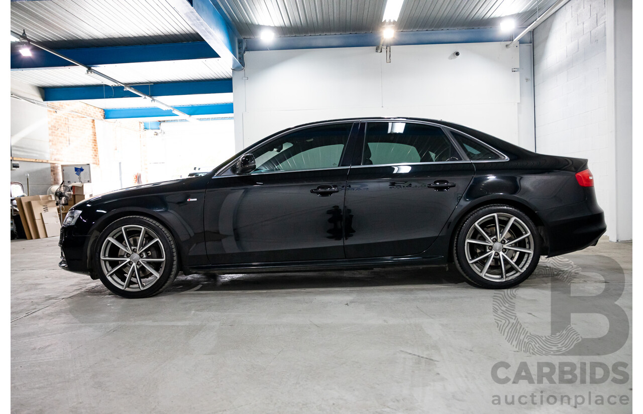 7/2015 Audi A4 2.0 TFSI Ambition Quattro B8 (8K) MY15 4d Sedan Mythos Black Metallic Turbo 2.0L