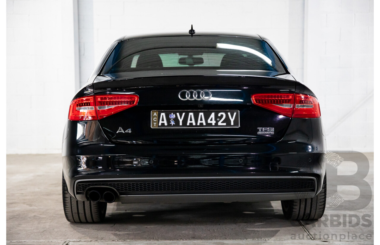 7/2015 Audi A4 2.0 TFSI Ambition Quattro B8 (8K) MY15 4d Sedan Mythos Black Metallic Turbo 2.0L