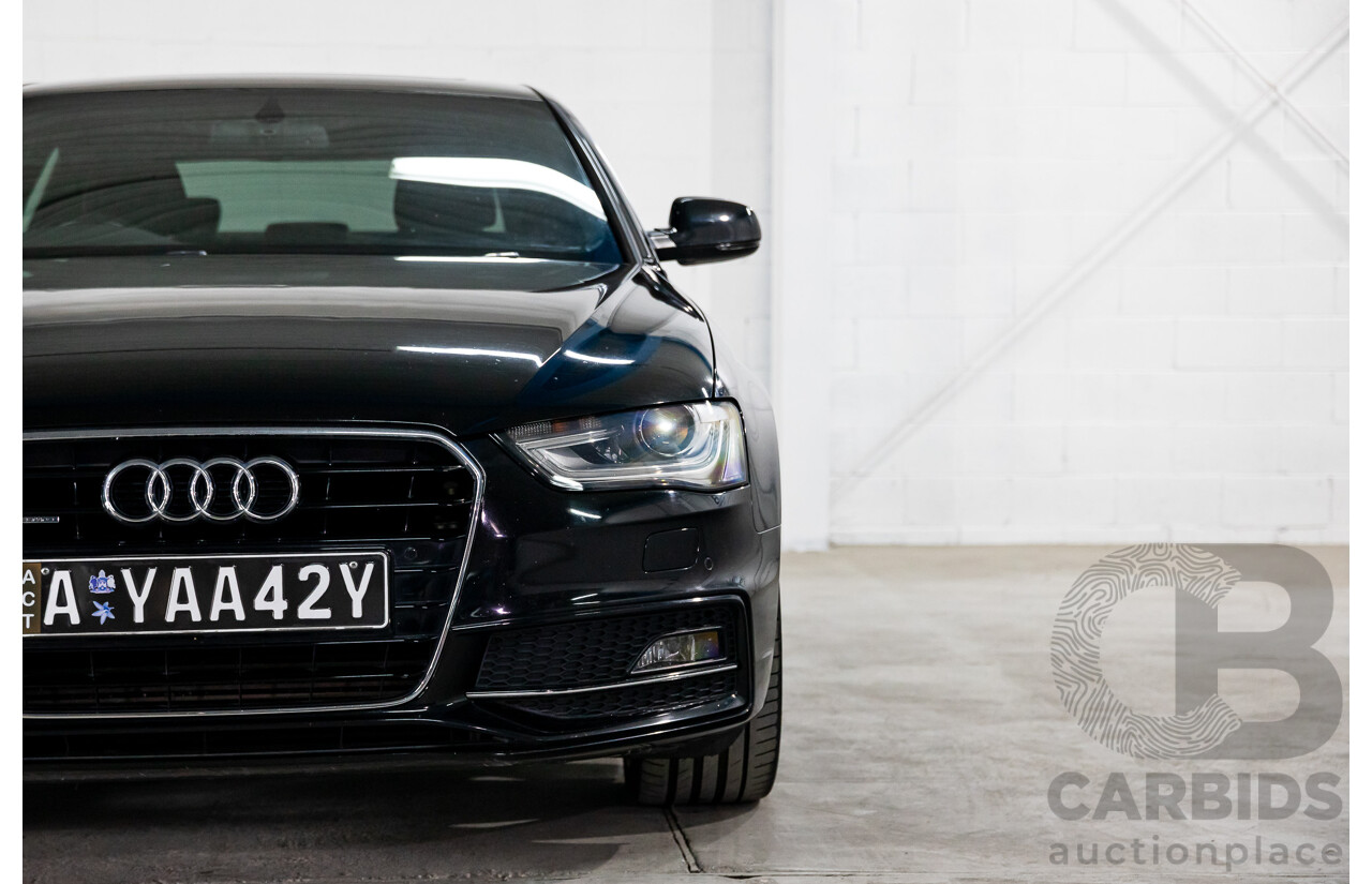 7/2015 Audi A4 2.0 TFSI Ambition Quattro B8 (8K) MY15 4d Sedan Mythos Black Metallic Turbo 2.0L