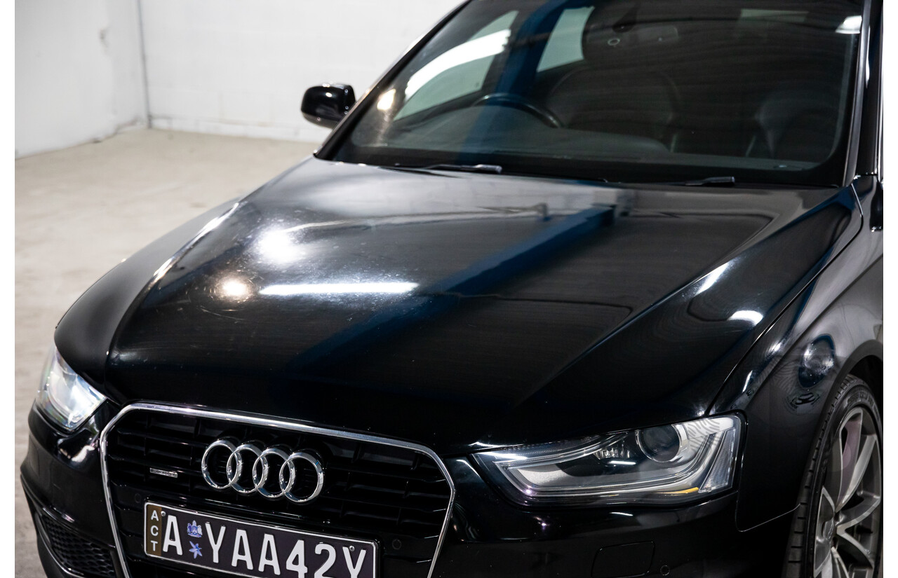 7/2015 Audi A4 2.0 TFSI Ambition Quattro B8 (8K) MY15 4d Sedan Mythos Black Metallic Turbo 2.0L