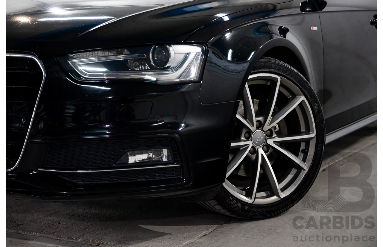 7/2015 Audi A4 2.0 TFSI Ambition Quattro B8 (8K) MY15 4d Sedan Mythos Black Metallic Turbo 2.0L