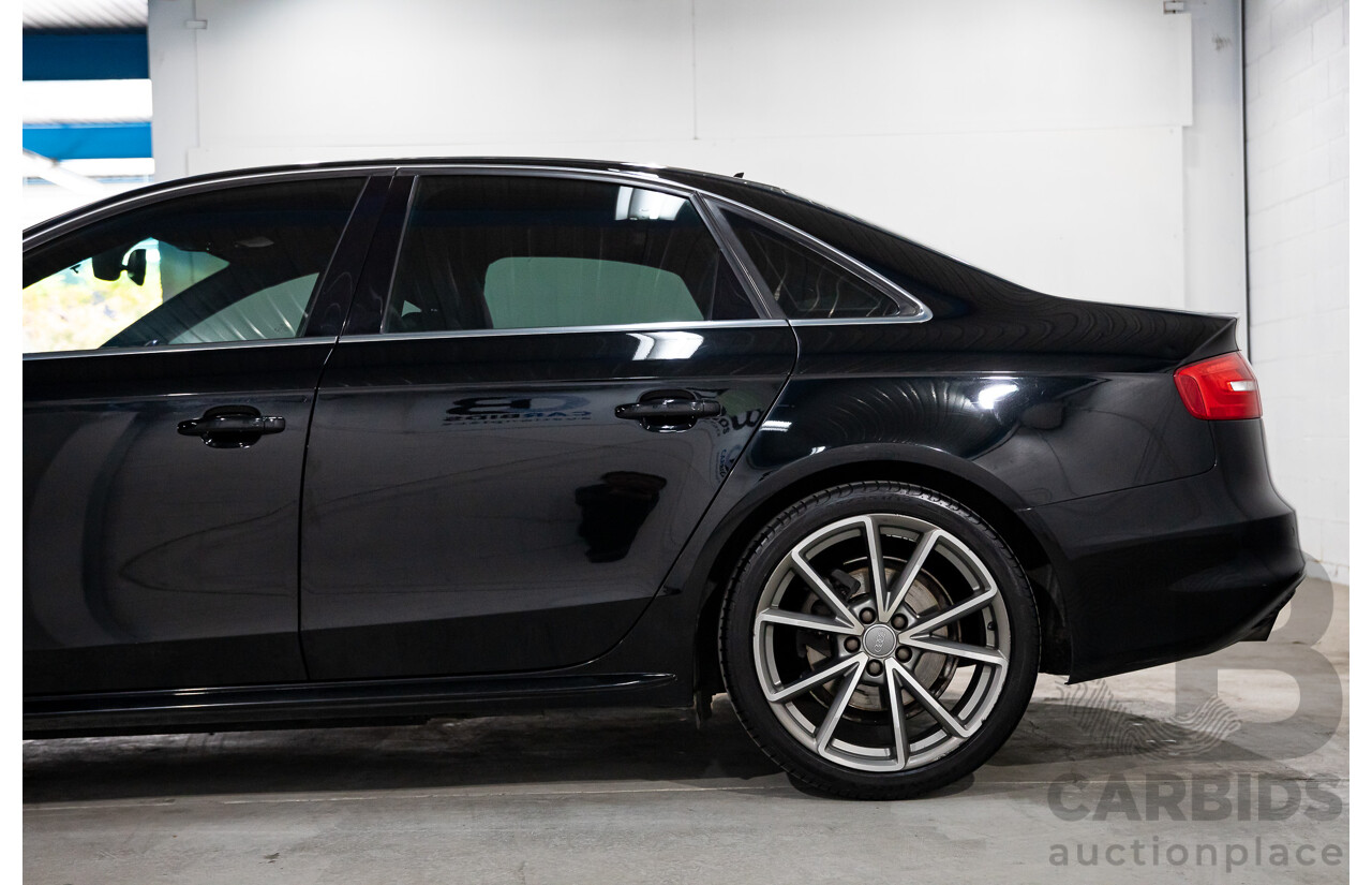 7/2015 Audi A4 2.0 TFSI Ambition Quattro B8 (8K) MY15 4d Sedan Mythos Black Metallic Turbo 2.0L