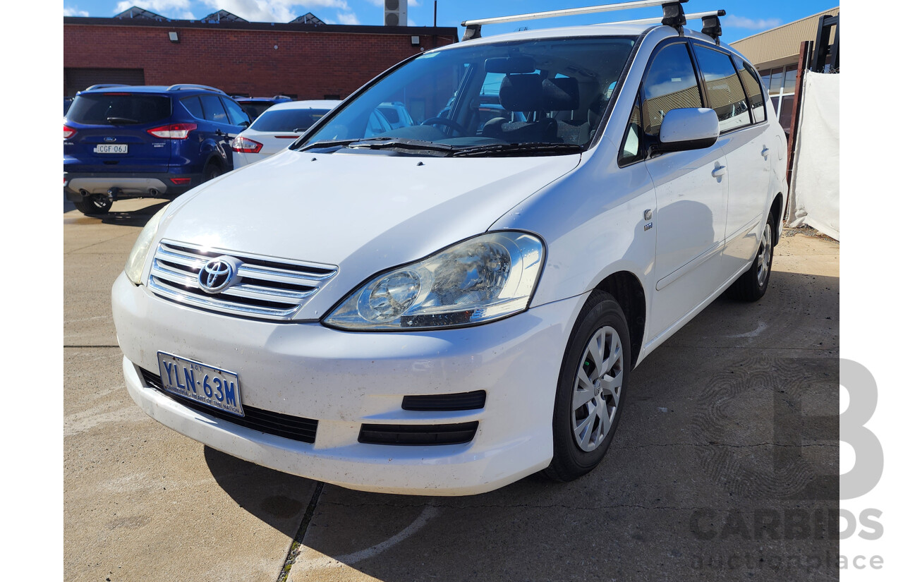 12/2008 Toyota Avensis Verso GLX ACM21R 4d Wagon White 2.4L