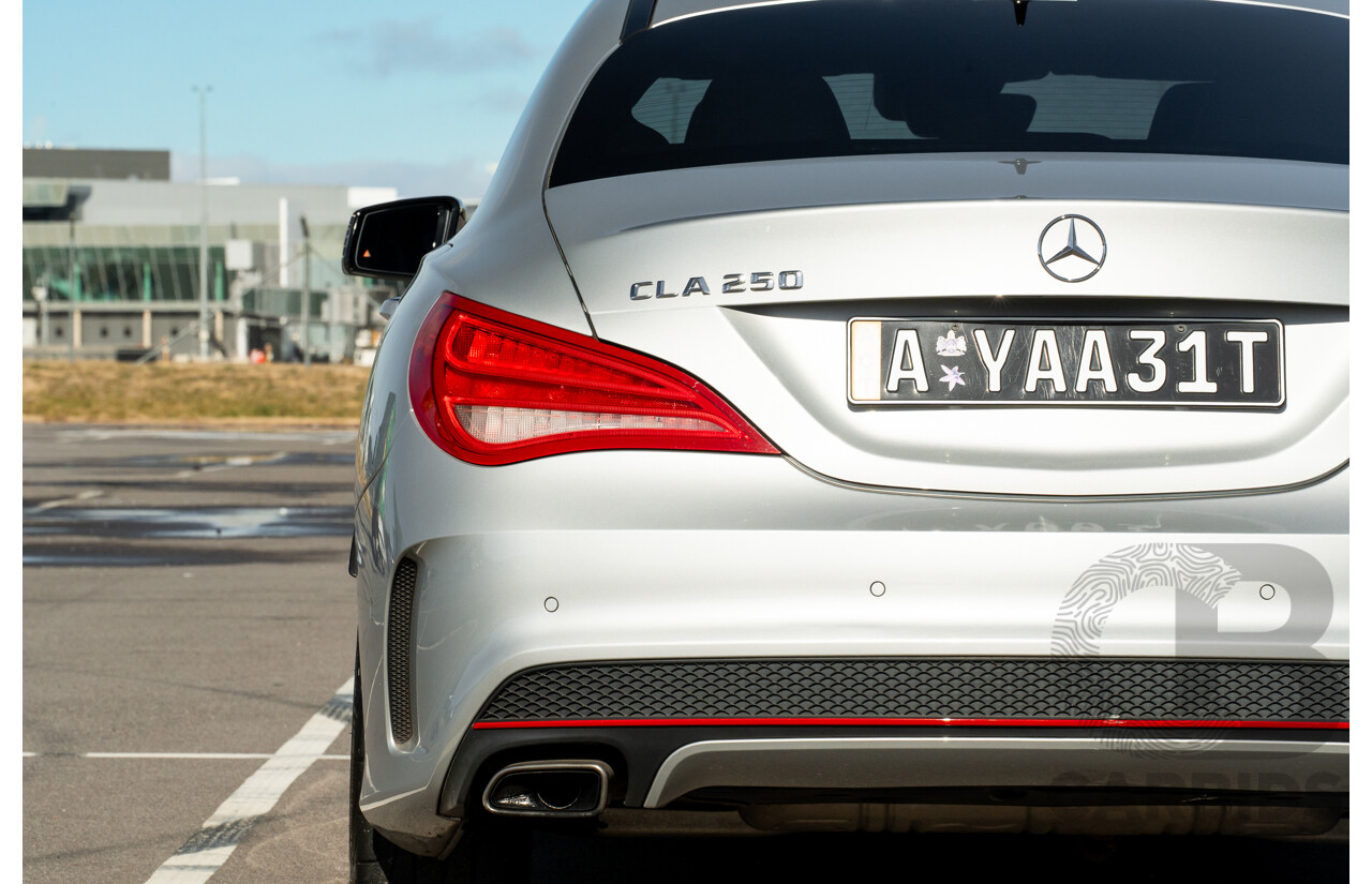 01/2015 Mercedes Benz CLA250 Sport 4matic (AWD) 117 MY15 4d Coupe Polar Silver Metallic Turbo 2.0L