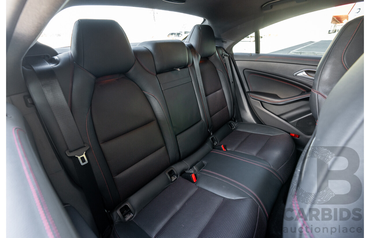 01/2015 Mercedes Benz CLA250 Sport 4matic (AWD) 117 MY15 4d Coupe Polar Silver Metallic Turbo 2.0L