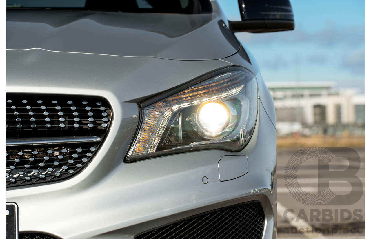 01/2015 Mercedes Benz CLA250 Sport 4matic (AWD) 117 MY15 4d Coupe Polar Silver Metallic Turbo 2.0L