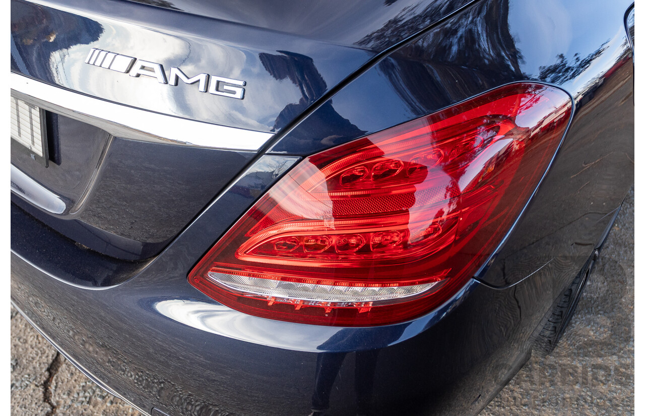 1/2015 Mercedes Benz C250 AMG Line W205 4d Sedan Cavansite Blue Metallic Turbo 2.0L