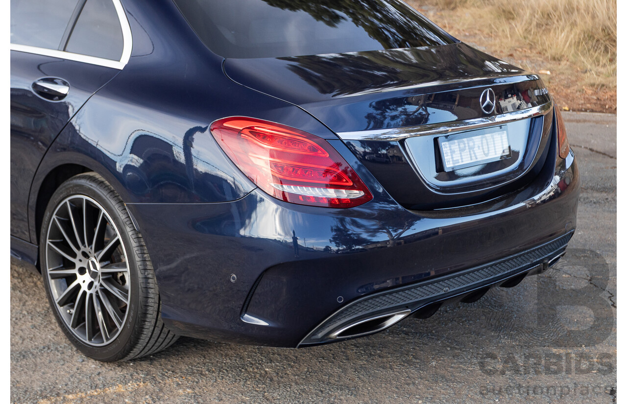 1/2015 Mercedes Benz C250 AMG Line W205 4d Sedan Cavansite Blue Metallic Turbo 2.0L