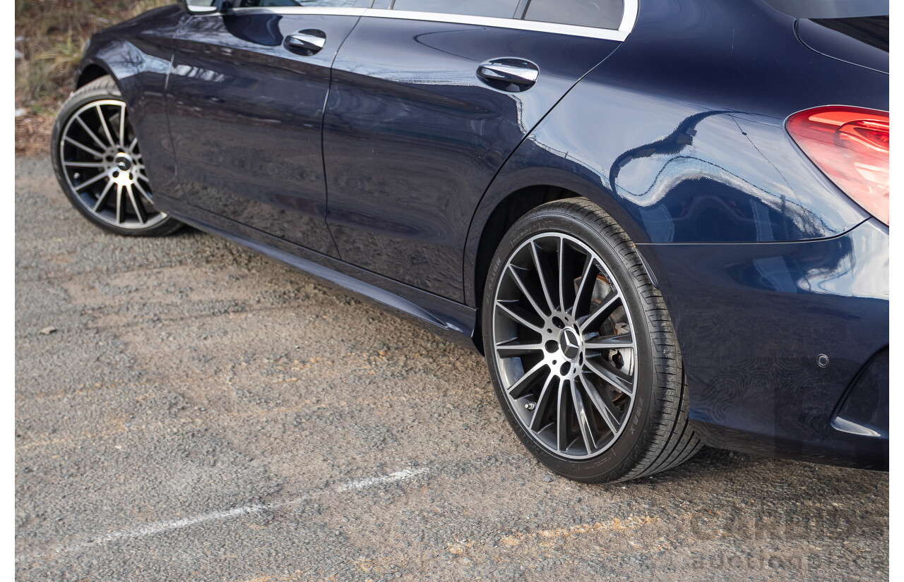 1/2015 Mercedes Benz C250 AMG Line W205 4d Sedan Cavansite Blue Metallic Turbo 2.0L