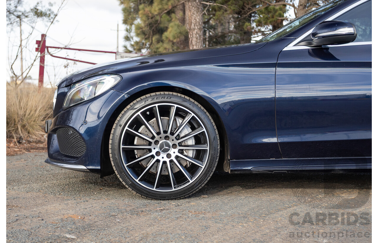 1/2015 Mercedes Benz C250 AMG Line W205 4d Sedan Cavansite Blue Metallic Turbo 2.0L