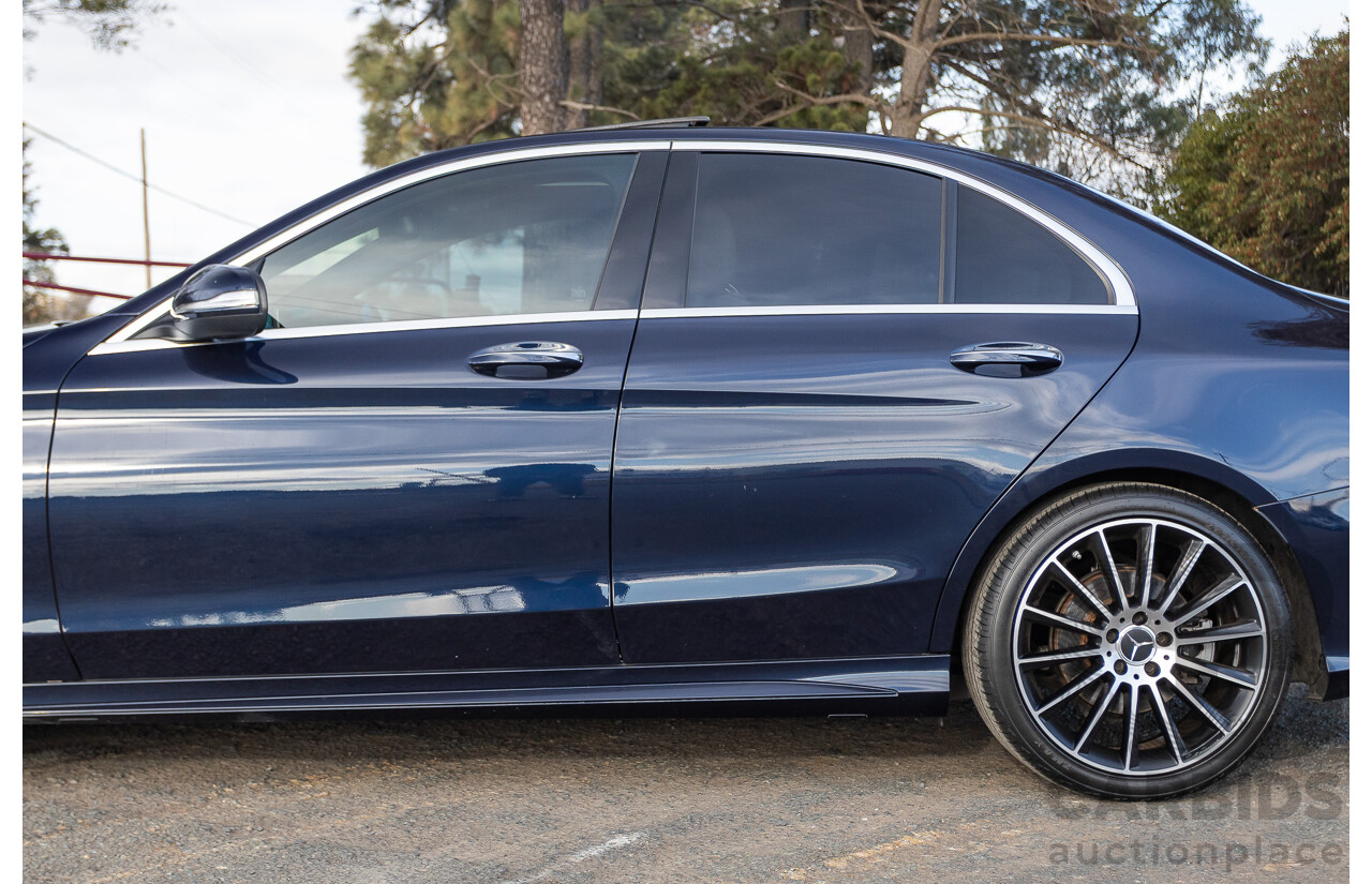 1/2015 Mercedes Benz C250 AMG Line W205 4d Sedan Cavansite Blue Metallic Turbo 2.0L