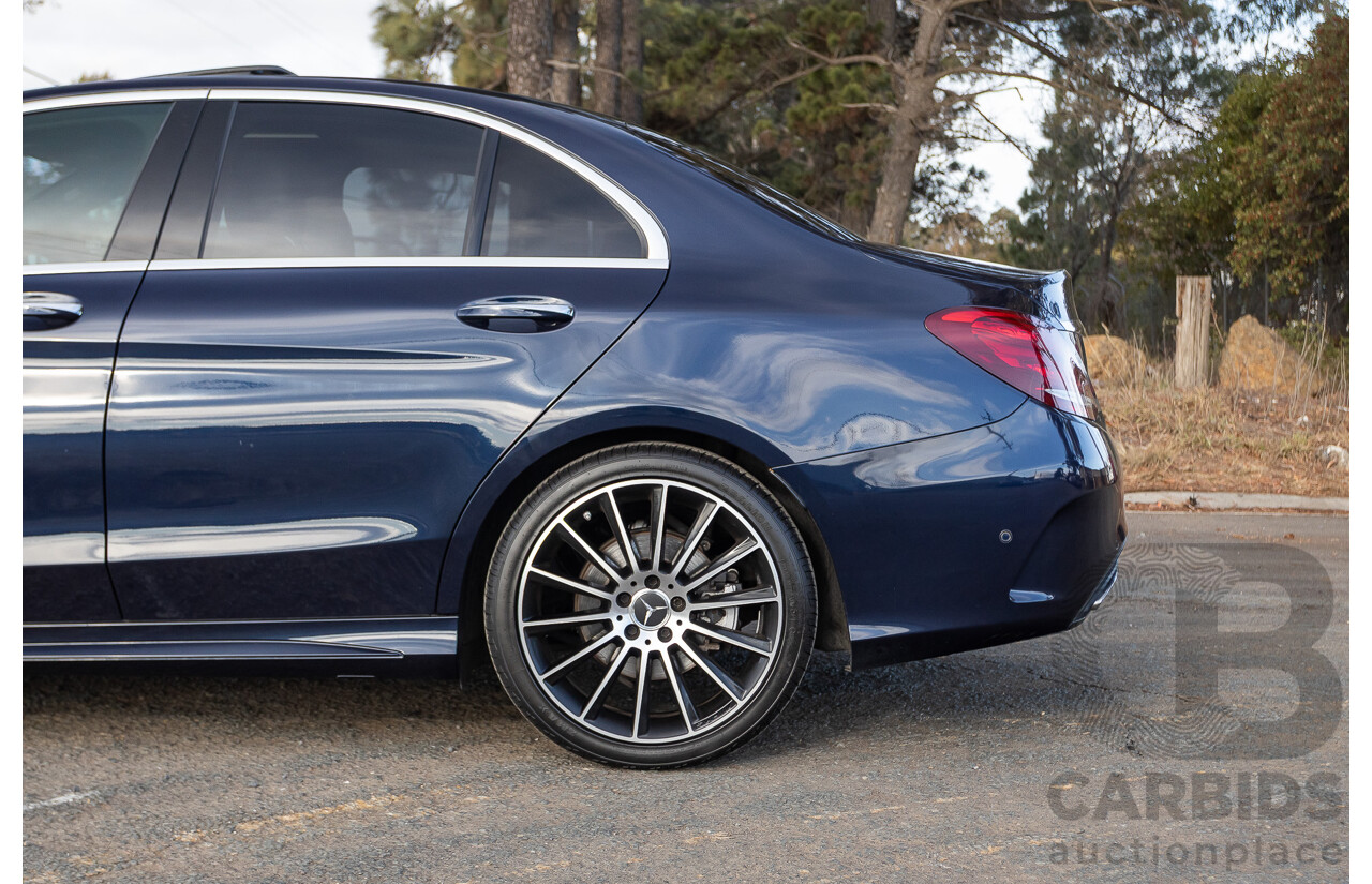 1/2015 Mercedes Benz C250 AMG Line W205 4d Sedan Cavansite Blue Metallic Turbo 2.0L