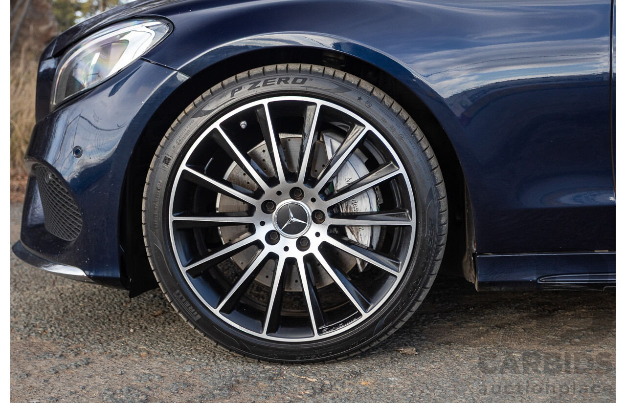 1/2015 Mercedes Benz C250 AMG Line W205 4d Sedan Cavansite Blue Metallic Turbo 2.0L