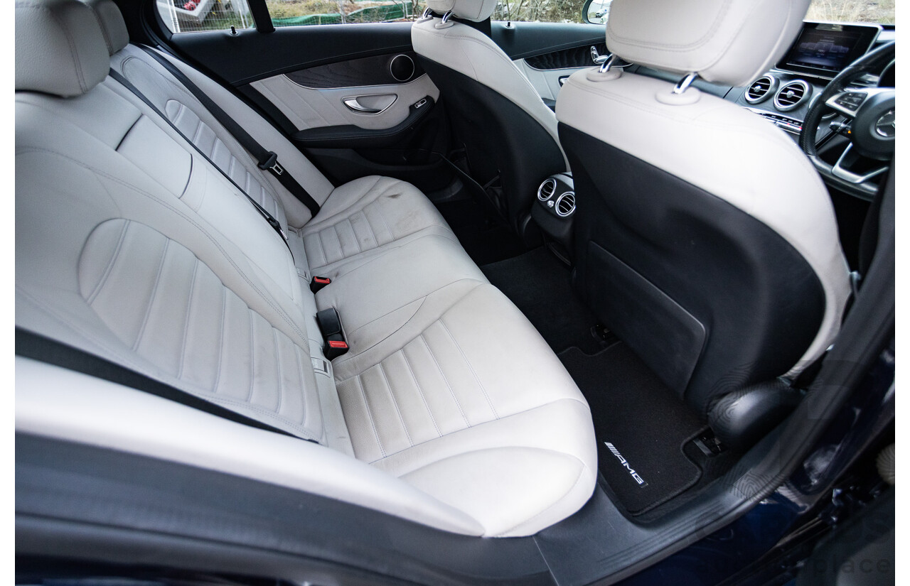 1/2015 Mercedes Benz C250 AMG Line W205 4d Sedan Cavansite Blue Metallic Turbo 2.0L