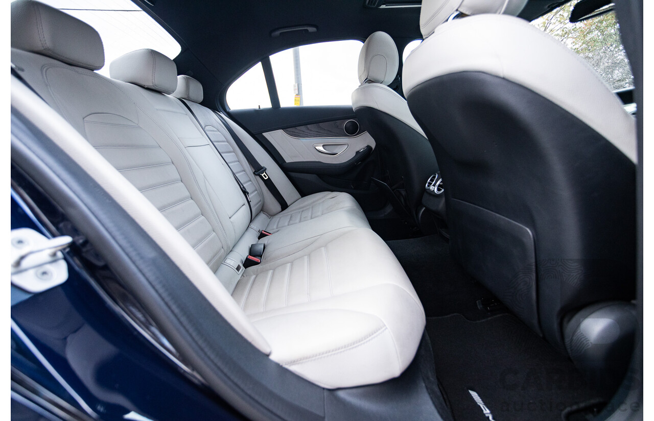 1/2015 Mercedes Benz C250 AMG Line W205 4d Sedan Cavansite Blue Metallic Turbo 2.0L