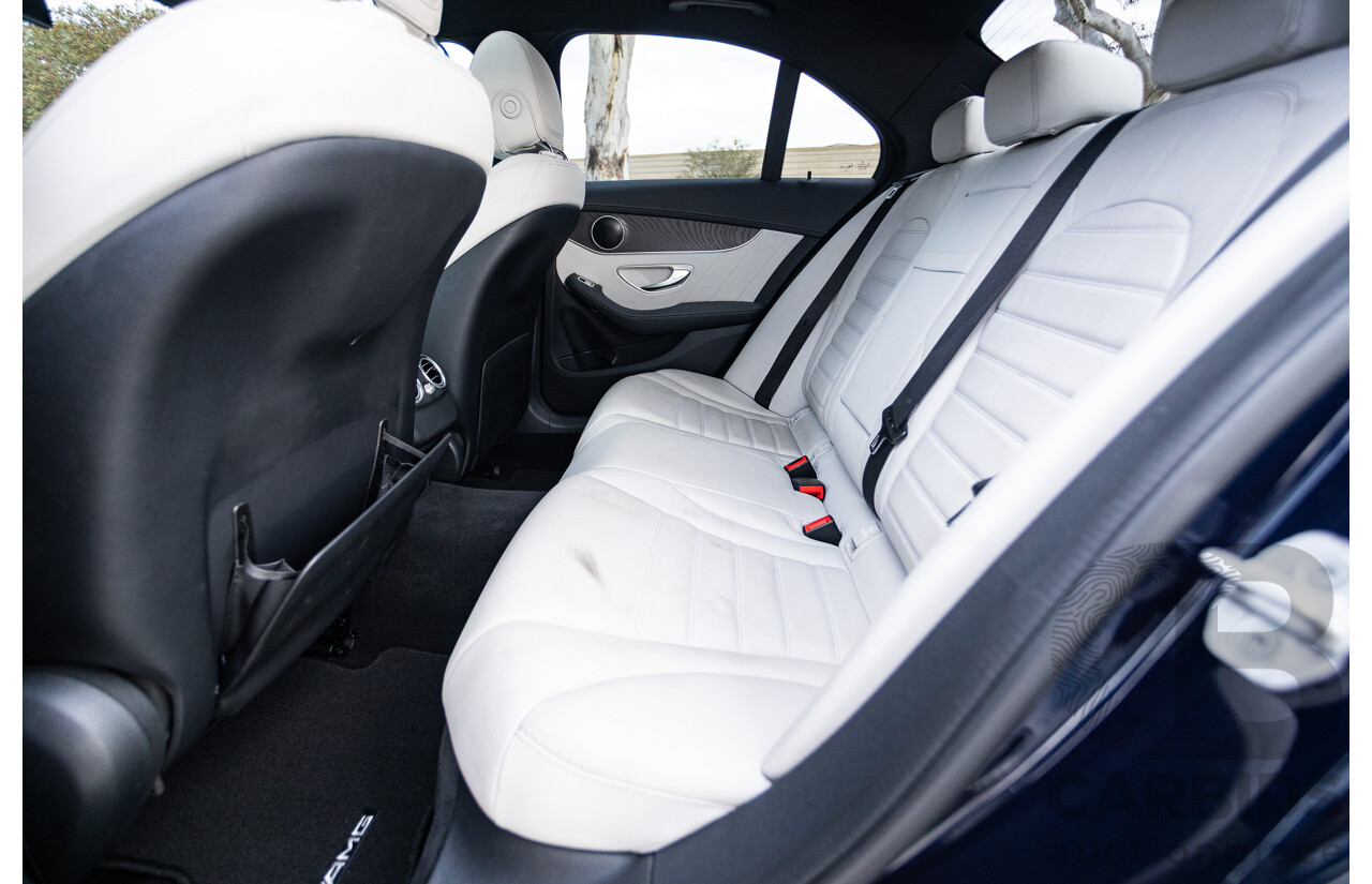 1/2015 Mercedes Benz C250 AMG Line W205 4d Sedan Cavansite Blue Metallic Turbo 2.0L