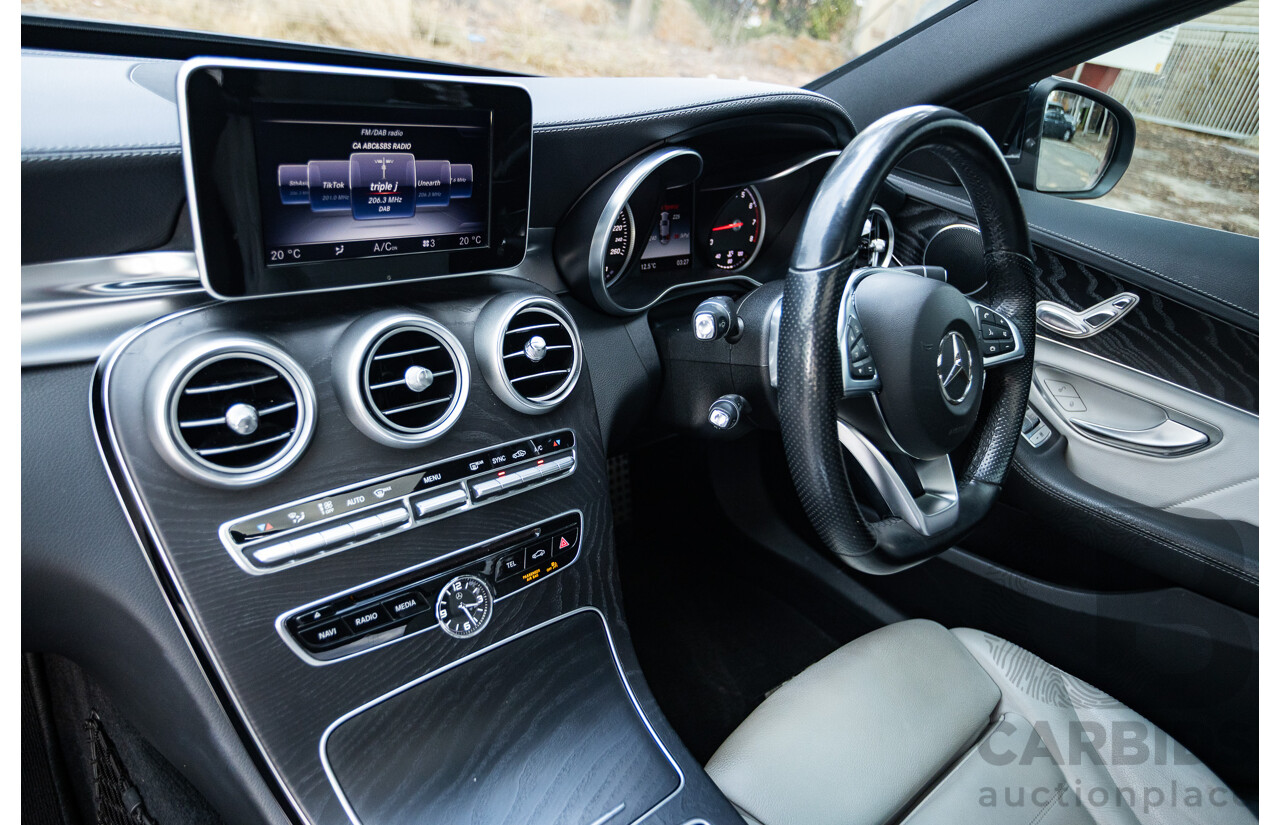 1/2015 Mercedes Benz C250 AMG Line W205 4d Sedan Cavansite Blue Metallic Turbo 2.0L