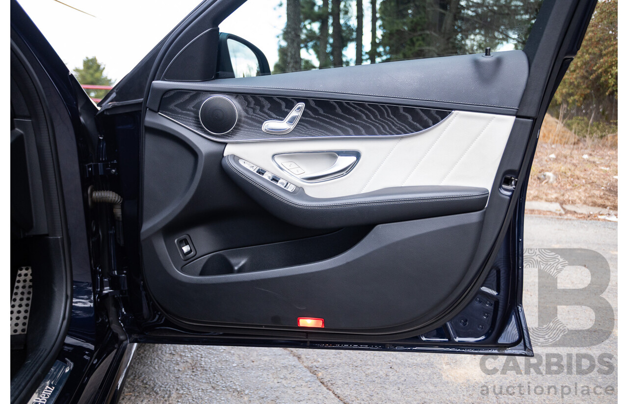 1/2015 Mercedes Benz C250 AMG Line W205 4d Sedan Cavansite Blue Metallic Turbo 2.0L