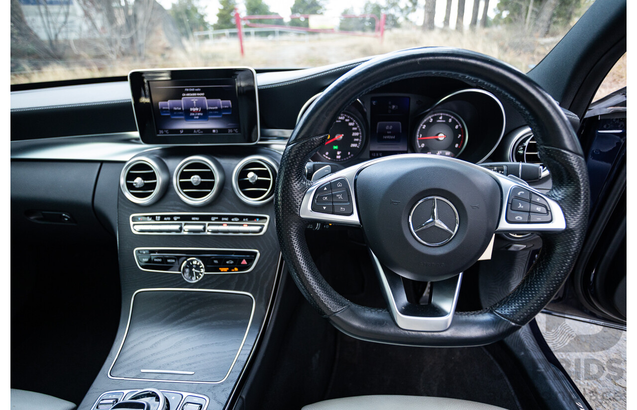 1/2015 Mercedes Benz C250 AMG Line W205 4d Sedan Cavansite Blue Metallic Turbo 2.0L