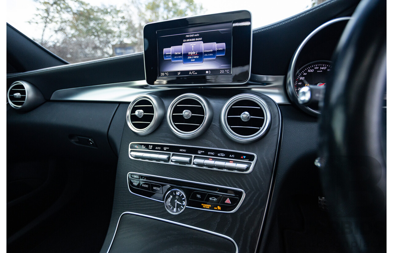 1/2015 Mercedes Benz C250 AMG Line W205 4d Sedan Cavansite Blue Metallic Turbo 2.0L