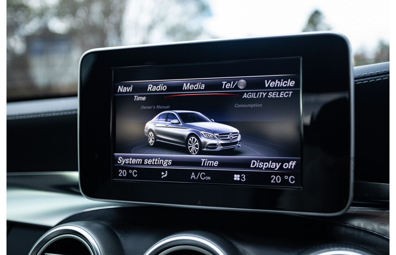 1/2015 Mercedes Benz C250 AMG Line W205 4d Sedan Cavansite Blue Metallic Turbo 2.0L