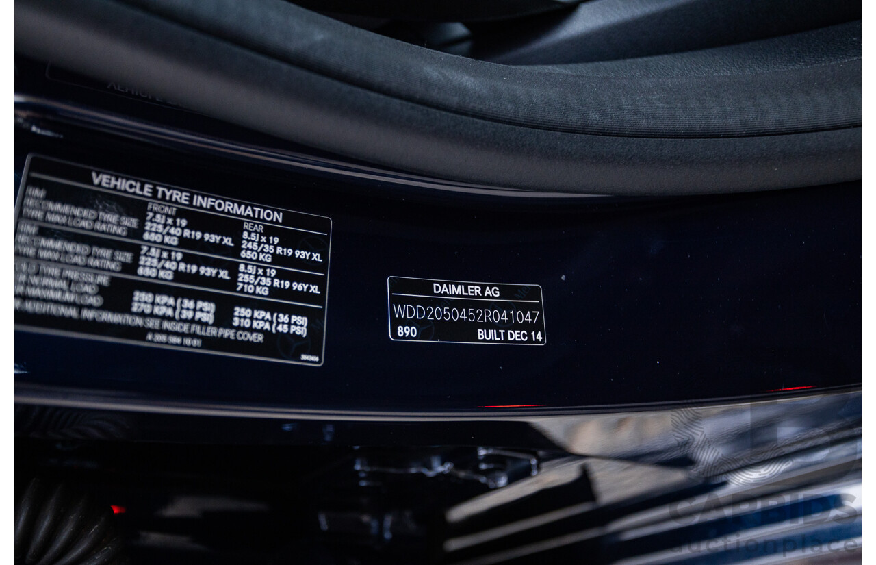 1/2015 Mercedes Benz C250 AMG Line W205 4d Sedan Cavansite Blue Metallic Turbo 2.0L