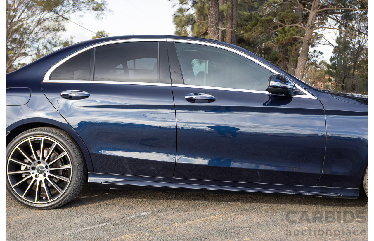 1/2015 Mercedes Benz C250 AMG Line W205 4d Sedan Cavansite Blue Metallic Turbo 2.0L