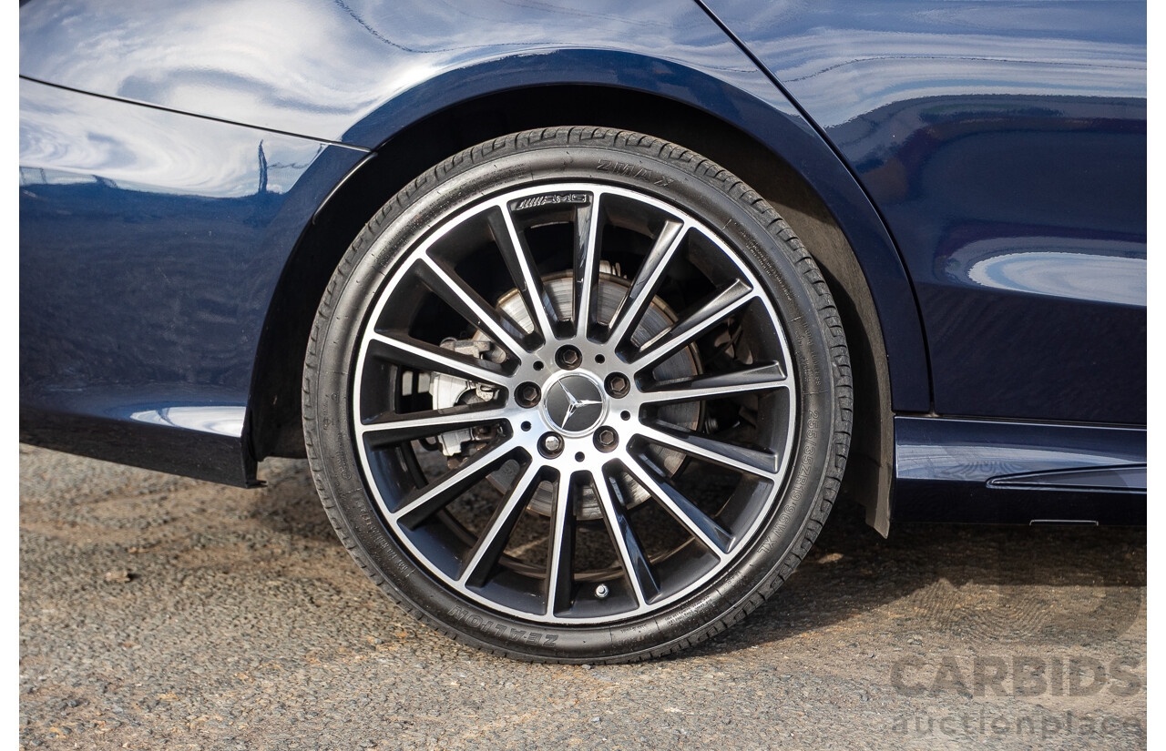 1/2015 Mercedes Benz C250 AMG Line W205 4d Sedan Cavansite Blue Metallic Turbo 2.0L