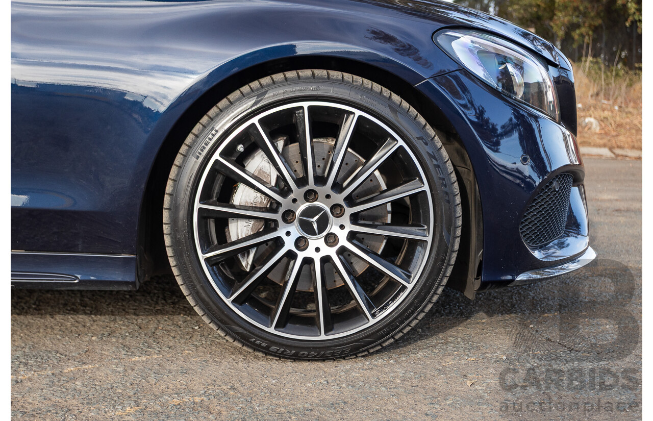 1/2015 Mercedes Benz C250 AMG Line W205 4d Sedan Cavansite Blue Metallic Turbo 2.0L