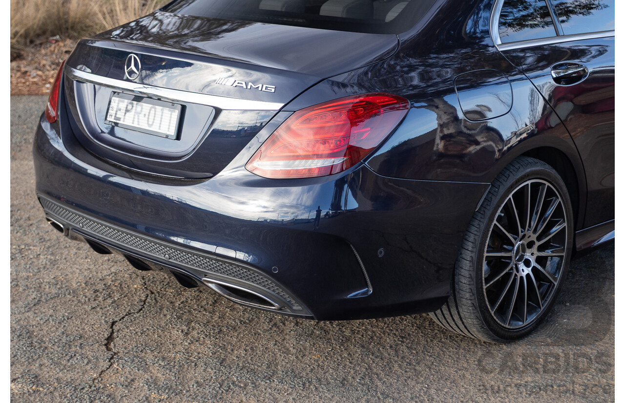 1/2015 Mercedes Benz C250 AMG Line W205 4d Sedan Cavansite Blue Metallic Turbo 2.0L