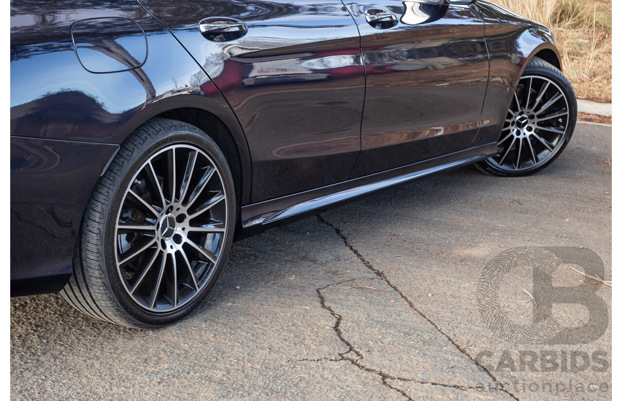 1/2015 Mercedes Benz C250 AMG Line W205 4d Sedan Cavansite Blue Metallic Turbo 2.0L